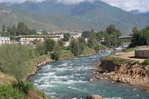 Fast flowing rivers in Bhutan are attractive for hydropower generation