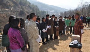 PM interacting after the project inauguration: Photo: PM's official facebook