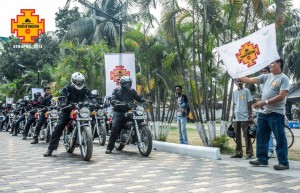 Flag off for the tour. Photo: Gaadi.com