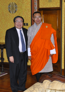 PM Tobgay with Wencai Zhang