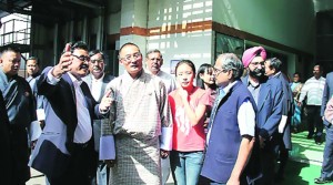 PM Tshering Tobgay in Anand Tuesday. Photo: Indian Express