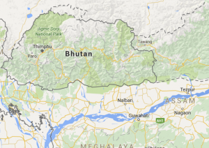 Map Bhutan Assam AP
